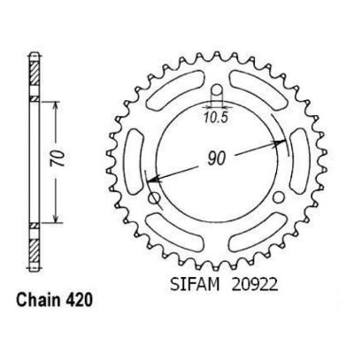 Rozeta pro Honda 20922CZ42